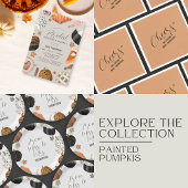 Einzigartiger Herbstkürbis Brautparty Brunch Einladung