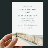 Cape Cod Golden Gras Serif QR Code RSVP Karte