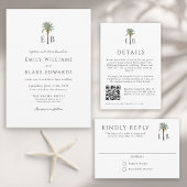 Palm Logo Tropical Monogram Personalized