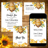 Mommy to be spring Biene Baby Dusche Vorlage Geschenkschachtel