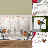 Robin Bird Winter Branch Personalisiert Weihnachte Espressotasse