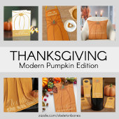 Erntedank Moderner Orange Pumpkin Untersetzer