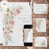 Pastel Floral Modern Wedding Danke