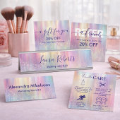 Modern Holographic Creative Branding Visitenkarte