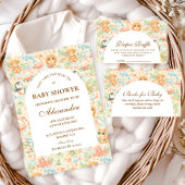 Pastel Summer Animals Diapper Raffle Begleitkarte