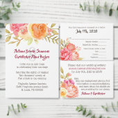 Pastel Watercolor Florals Rücksendeadresse (Personalisiere diese Kollektion eines unabhängigen Creators.)