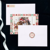 Patchwork-Weihnachten Rot und Grün Satinband