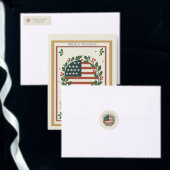 Weihnachtsmann-US-Flagge-Wrap-Papier Geschenkpapier Set (Personalisiere diese Kollektion eines unabhängigen Creators.)