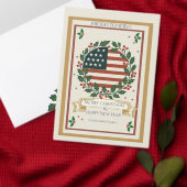Weihnachtsmann mit US-Flagge Aufkleber (Personalisiere diese Kollektion eines unabhängigen Creators.)