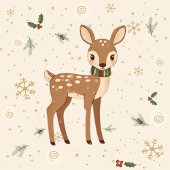 Handgezeichnete Waldtrees mit Herzen Geschenkpapie Geschenkpapier