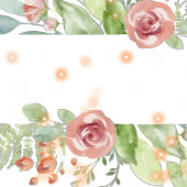 Tischnummer-Karte für rustikale Pfirsichblütenhoch Ankündigung