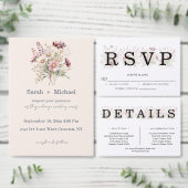 Soft Blooms Spring Floral Details Enclosure Card Begleitkarte (Personalisiere diese Kollektion eines unabhängigen Creators.)