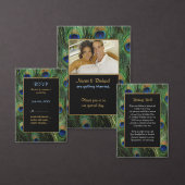 Pfau-Feder-Hochzeit - Tabellen-Sitzplatz-Zahl (Personalisiere diese Kollektion eines unabhängigen Creators.)