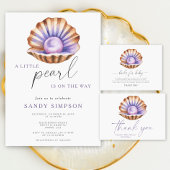 Pearl baby shower - Drinks Poster