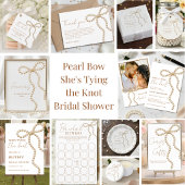 Perle Bow Sie heiratet Bow Brautparty Pappbecher