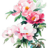 Elegante weiche rosa Pfingstrose und Salbeigrün 