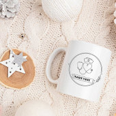 Nurse Mug Personalized Name Photo Gift Zweifarbige Tasse