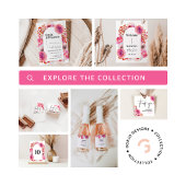 Budget Aquarellfarbe Rosa Blumenmuster Kinderdusch