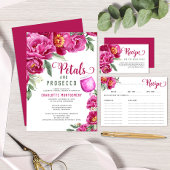 Elegantes rosa Brautparty Pimp Your Prosecco Bar Sockelschild