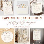 Petals und Prosecco-Wildblume Brautparty Serviette