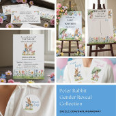 Peter Rabbit Themed Gender Reveal Einladung