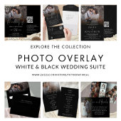 Value Foto Script QR Code Wedding Black Invite Flyer