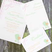 Pickleball and Prosecco Bridal Shower Tournament Begleitkarte