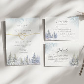 Rustikale Pine Tree Wedding Serviette
