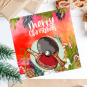 Ping Pong Merry Christmas with Santa Claus Ping P Tischtennis Schläger