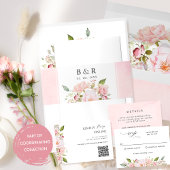 Hochzeitsprogramm in Rosa und Rosa