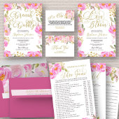 Blütenrosa Gold jeder Tischnummer