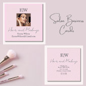 Blush Pink Haar-, Make-up- und Schönheitsstudio Mo Fensteraufkleber