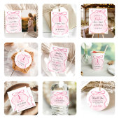 Pink Bow Boutique Baby Dusche Foto Einladung