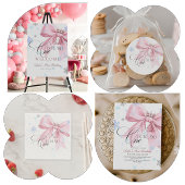 Winter ONEderland Pink Bow 1st Birthday Party T-Shirt