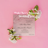 Pink Cherry Blüten Hochzeit oder Dusche Gästebuch