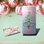 Pink Christmas kitchen towel. Geschirrtuch
