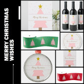 Eleganter Niedlicher Solo Rosa Weihnachtsbaum, Gol Tasse