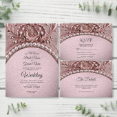 Pink Flower Save the Date (Personalisiere diese Kollektion eines unabhängigen Creators.)