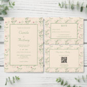 Pink Green Retro Y2K 70er Blume Muster Runder Aufkleber (Personalisiere diese Kollektion eines unabhängigen Creators.)