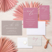 Pink Ivory Wedding Serviette (Personalisiere diese Kollektion eines unabhängigen Creators.)