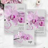Rosa Orchid Elegance Hochzeitsprogramm Programm