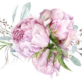 Gastgeschenk Hochzeit Blush Pink Peonies and Sage  Geschenkschachtel