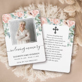 Blush Pink Foto Beerdigung Volles Programm
