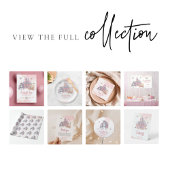 Zauberhafte Burg Einhorn Rosa Prinzessin 1. Geburt Geschenkpapier