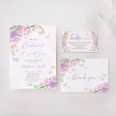 Verzauberter Lila Schmetterling Pappteller