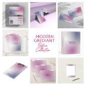 Pink Purple White Minimalist Aesthetic Gradient Klemmbrett