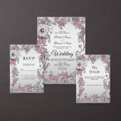 Pink Silver White Floral Tischnummer (Personalisiere diese Kollektion eines unabhängigen Creators.)