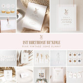 Some Bunny Is Turning One Bunny 1st birthday Einladung