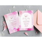 Aquarell 30. Geburtstag Einladung