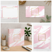 Abstrakt Pastellrosa Pinselstriche Geschenkanhänger